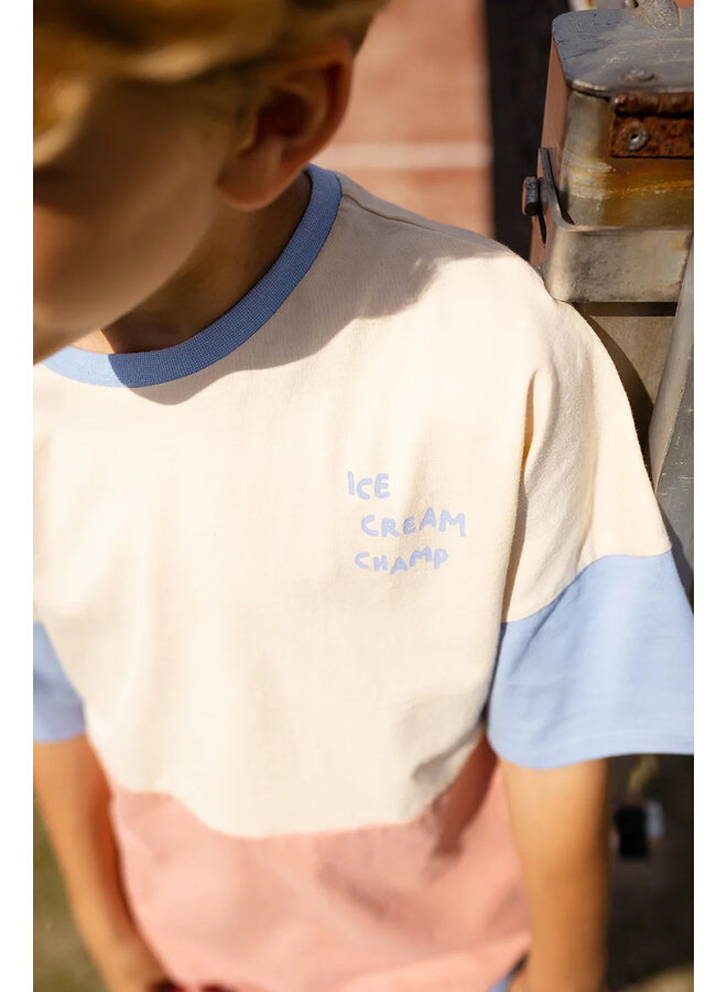 Sproet & Sprout - T-shirt colourblock - Sesame