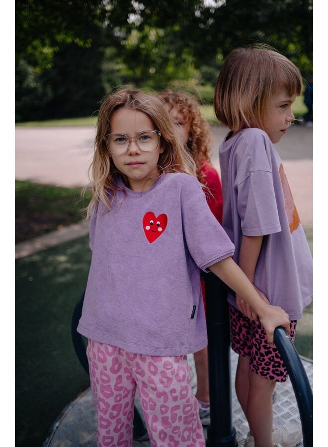 Daily Brat - Patty heart towel t-shirt