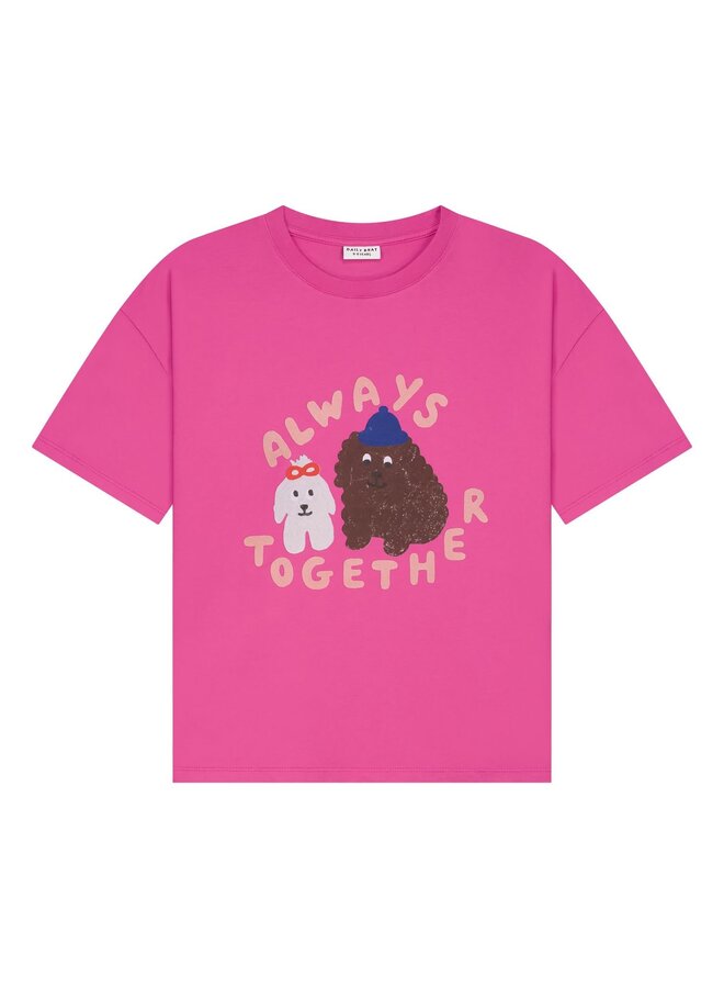 Always together t-shirt - Rose rebel