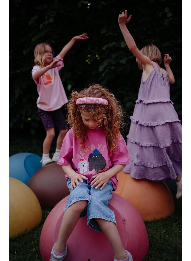 Daily Brat - Always together t-shirt - Rose rebel