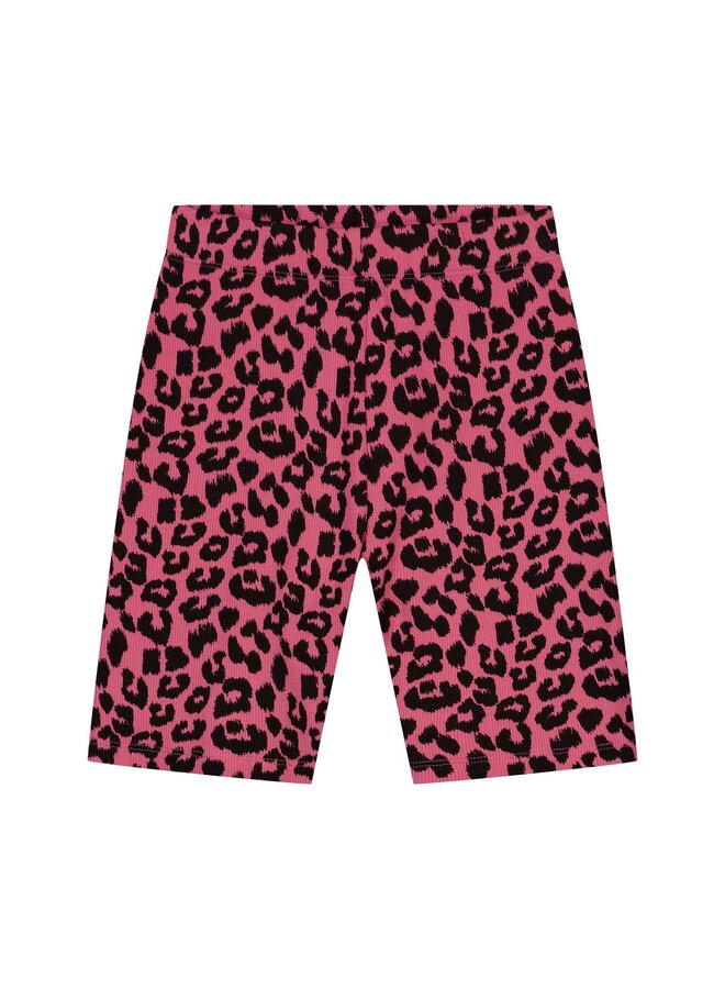 Daily Brat - Leopard biker shorts - Pink cosmos