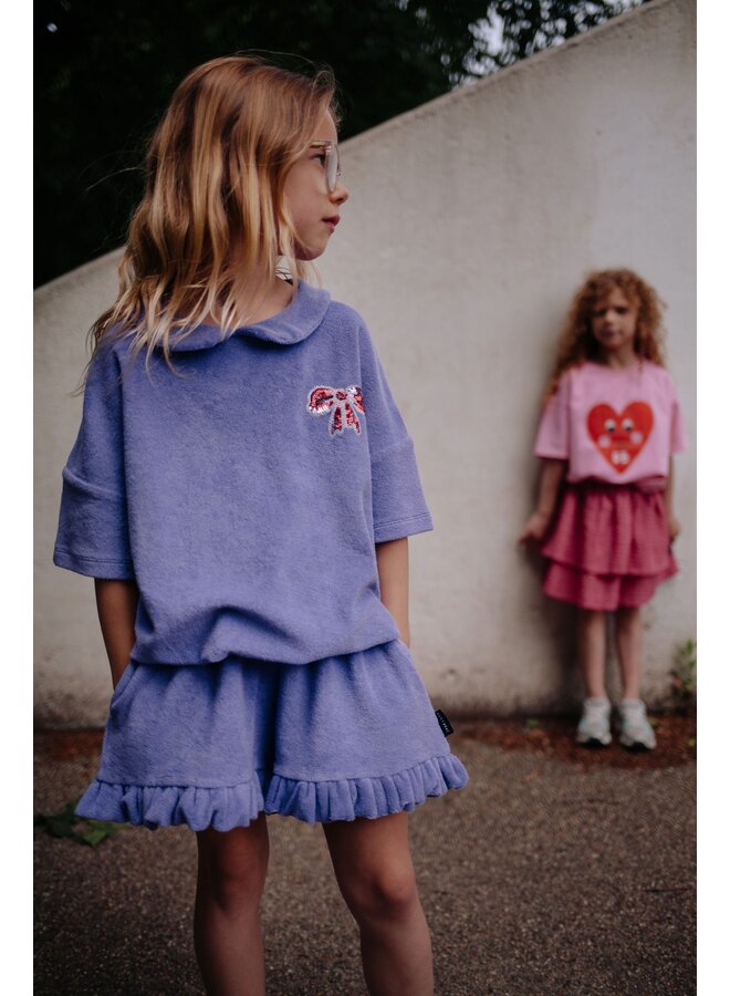 Suzy bow top - Paisley purple