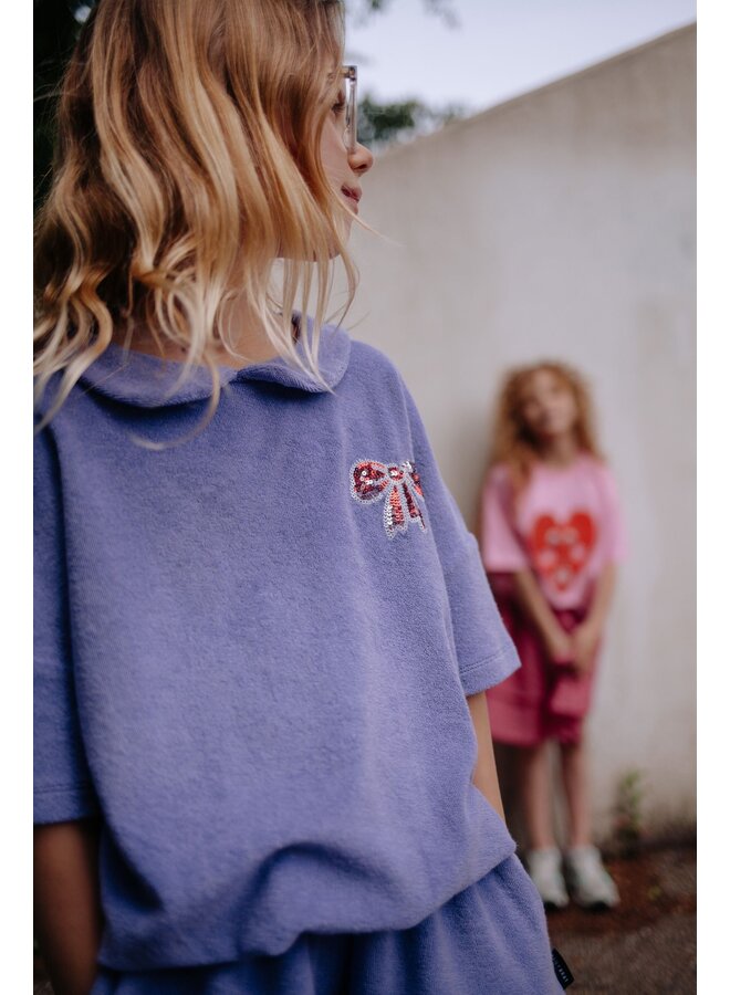 Daily Brat - Suzy bow top - Paisley purple