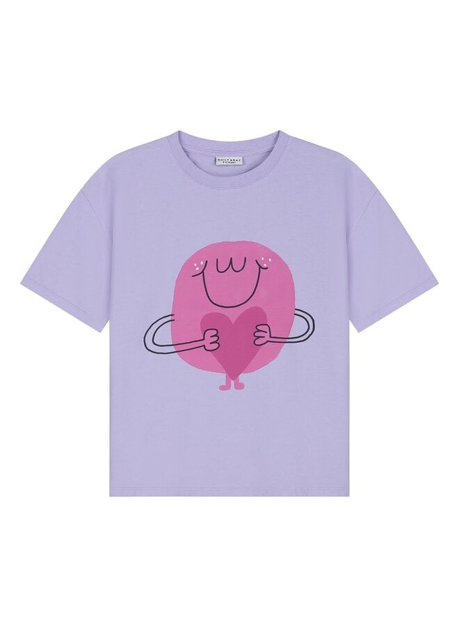 Flossy heart t-shirt - Lavender