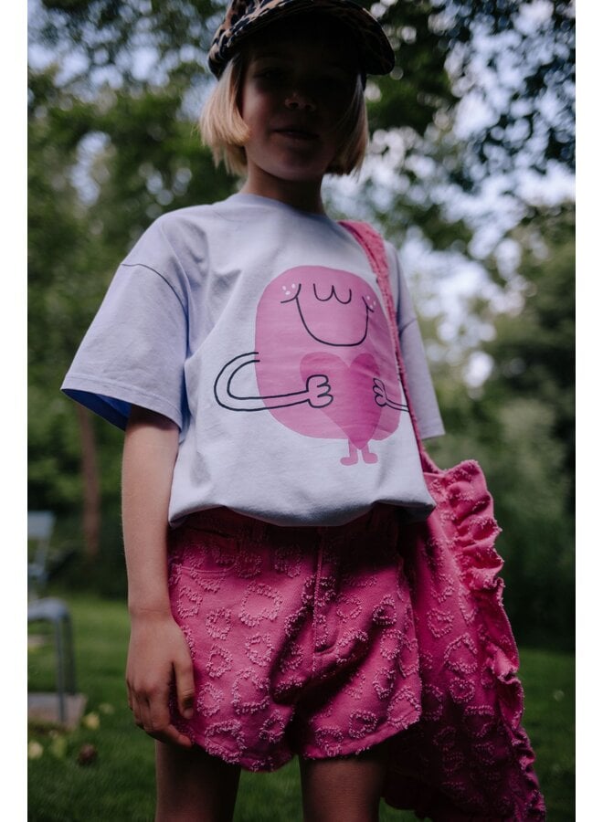 Daily Brat - Flossy heart t-shirt - Lavender