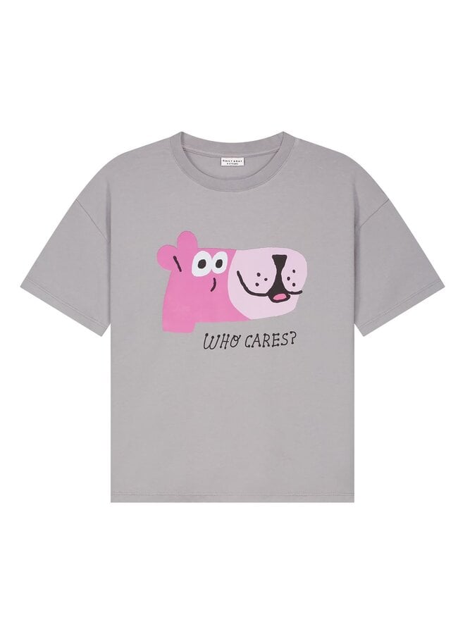 Who cares t-shirt - Ultimate gray