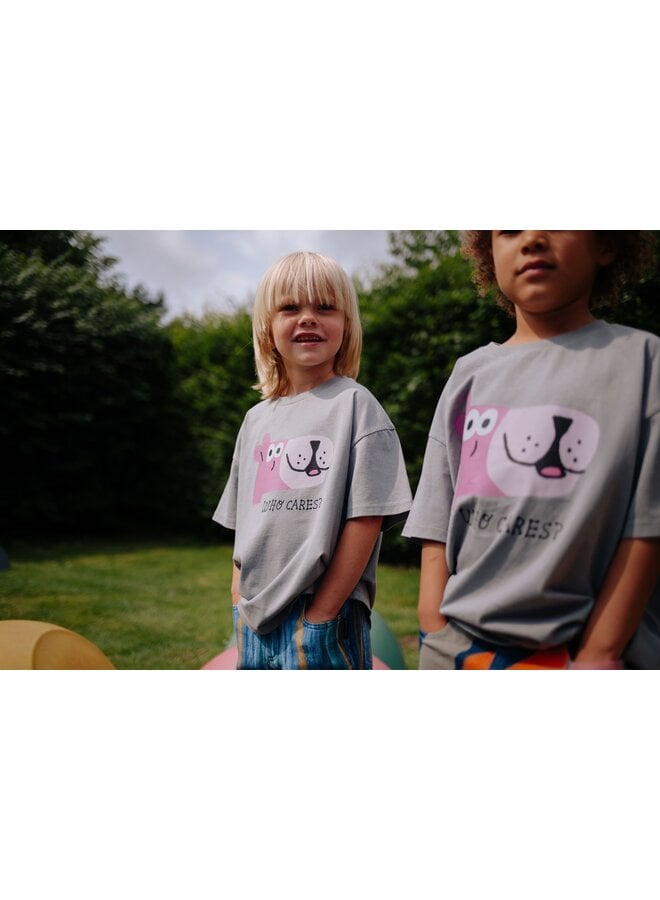 Daily Brat - Who cares t-shirt - Ultimate gray