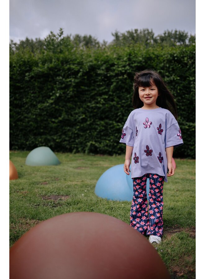 Daily Brat - Flower t-shirt - Paisley purple