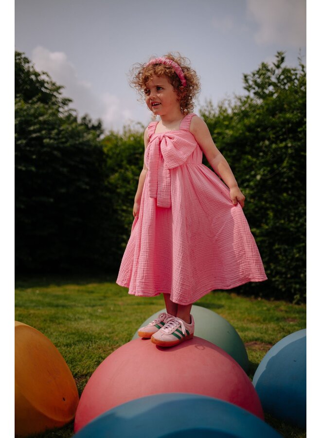 Daily Brat - Bow dress - Pink cosmos