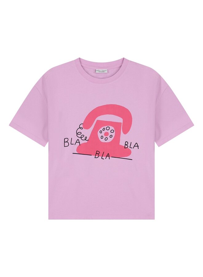 Daily Brat - Bla bla bla t-shirt - Sunny violet