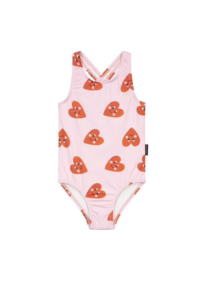 Patty heart swim suit - Pink