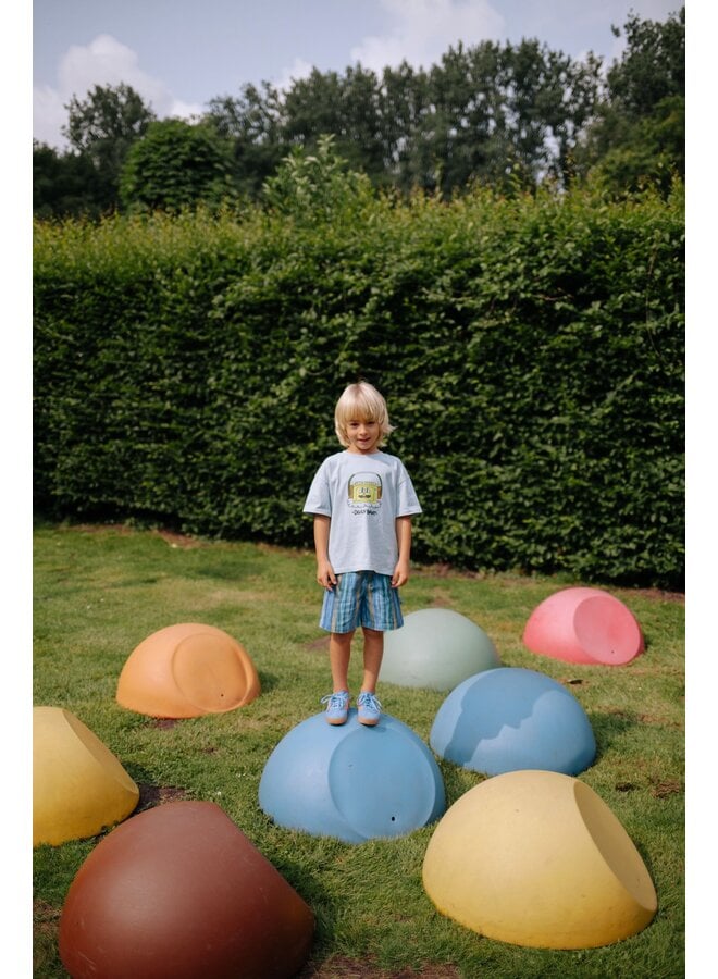 Daily Brat - Funky headphones t-shirt - Sterling blue