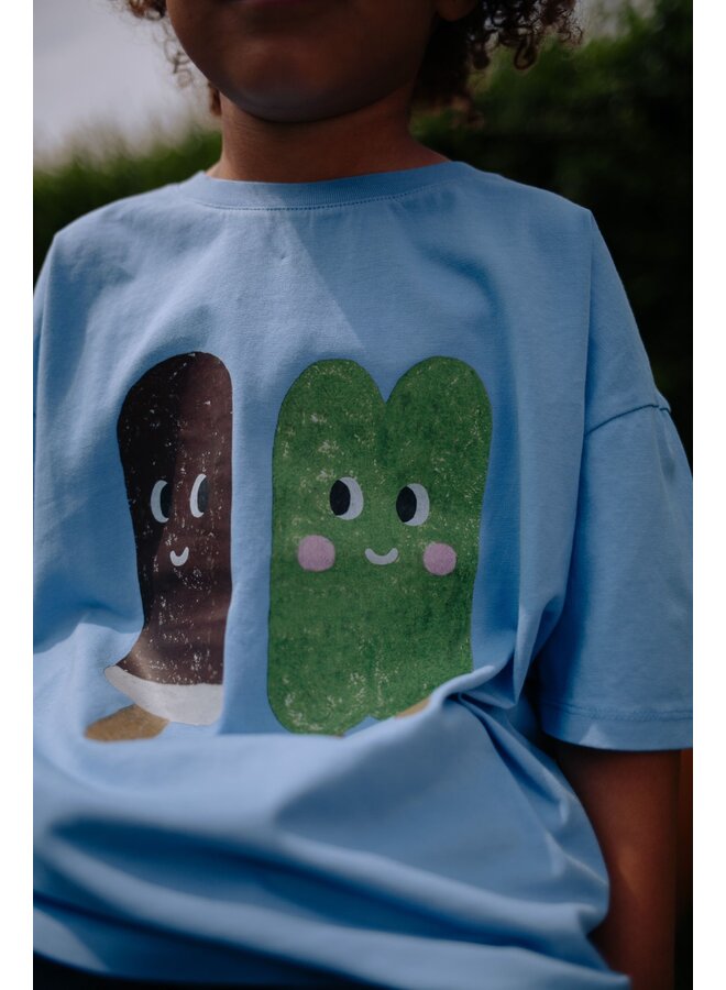 Daily Brat - Ice cream club t-shirt - Blue