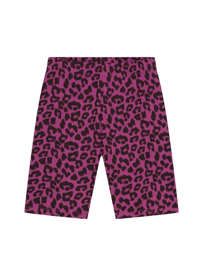 Daily Brat - Leopard biker shorts - Plum capsia