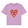 Daily Brat - Patty heart t-shirt - Lilavender