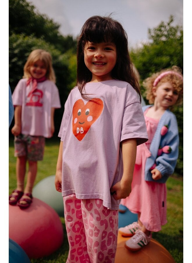 Daily Brat - Patty heart t-shirt - Lilavender