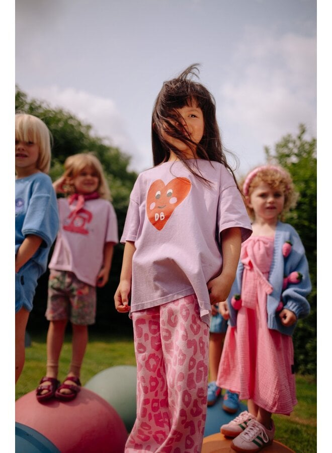 Daily Brat - Patty heart t-shirt - Lilavender
