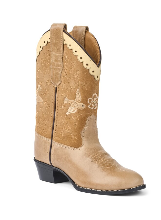 Limited cowboy boots high - Beige suede
