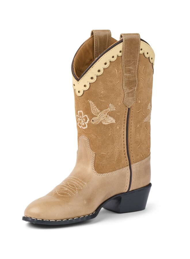 Bootstock x Copenhagen Colors - Limited cowboy boots high - Beige suede