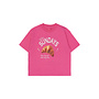 The New - Suzette oversized tee - Carmine rose