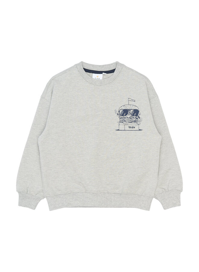The New - Stevie sweatshirt - Light grey melange