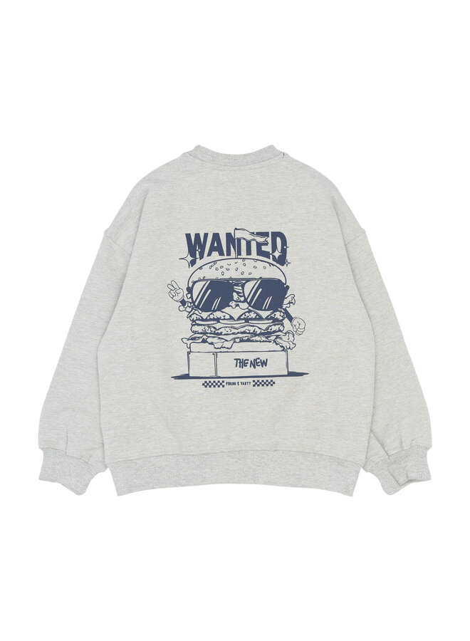 The New - Stevie sweatshirt - Light grey melange