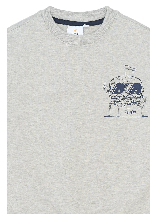The New - Stevie sweatshirt - Light grey melange