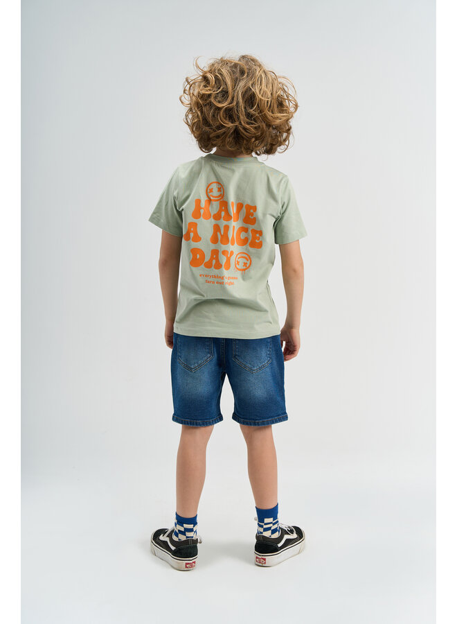 The New - Sander tee - Aqua gray