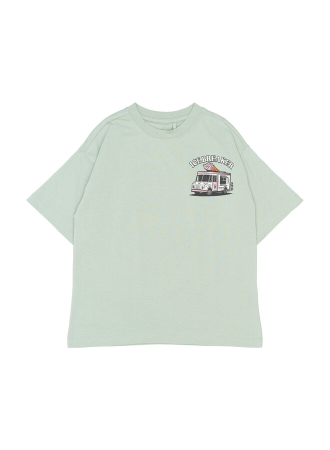 The New - Stefano oversized tee - Aqua gray