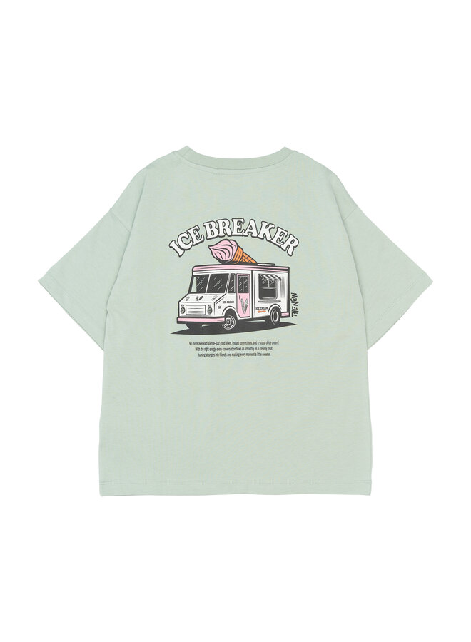 The New - Stefano oversized tee - Aqua gray