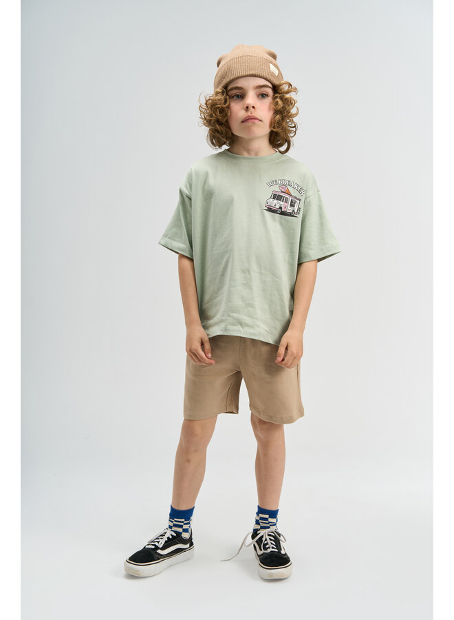 The New - Stefano oversized tee - Aqua gray