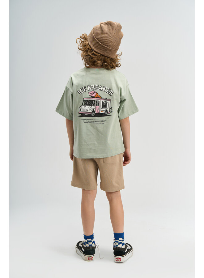 The New - Stefano oversized tee - Aqua gray