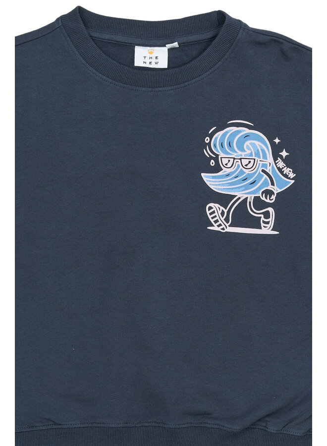 The New - Seth oversized sweatshirt - Navy blazer