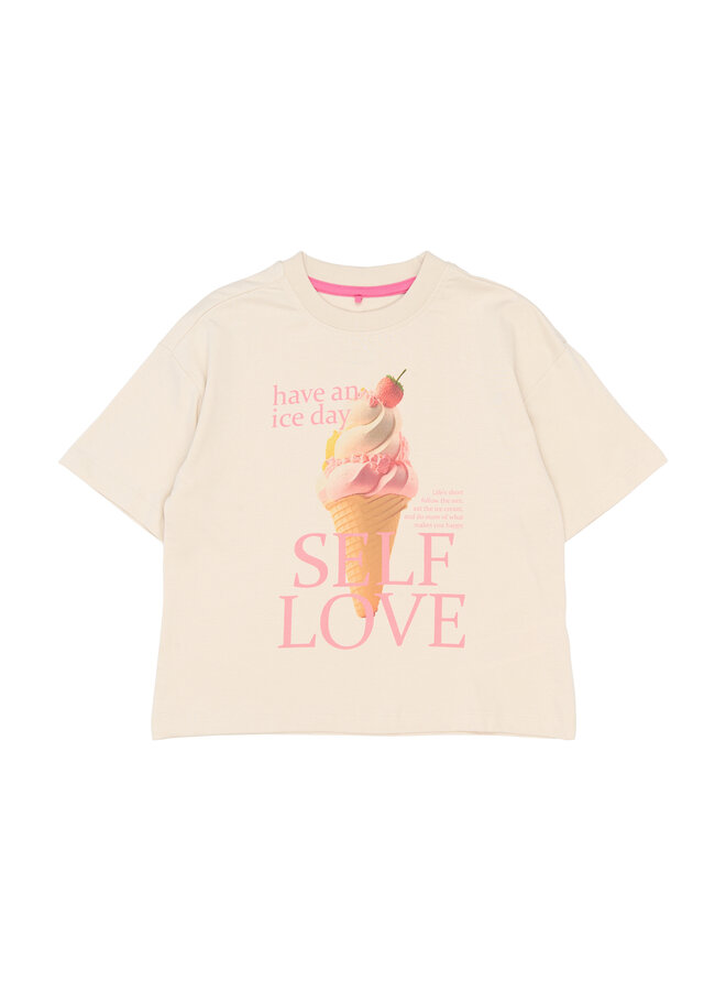 The New - Suzan oversized tee - Gardenia