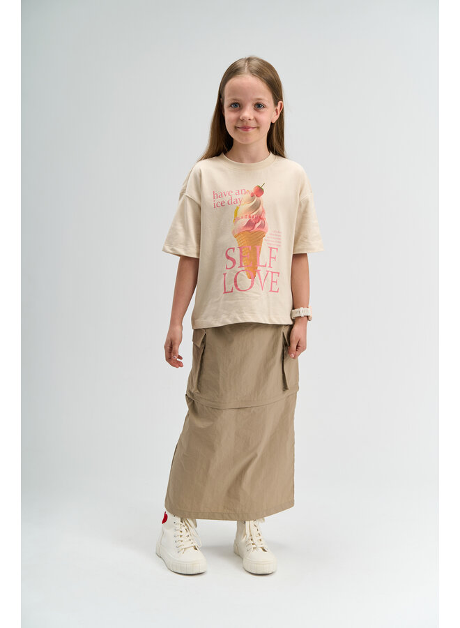 The New - Suzan oversized tee - Gardenia