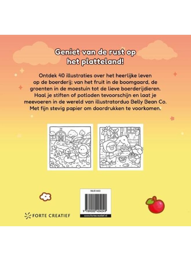Forte - Cozy & cute op de boerderij - Comfy kleurboek