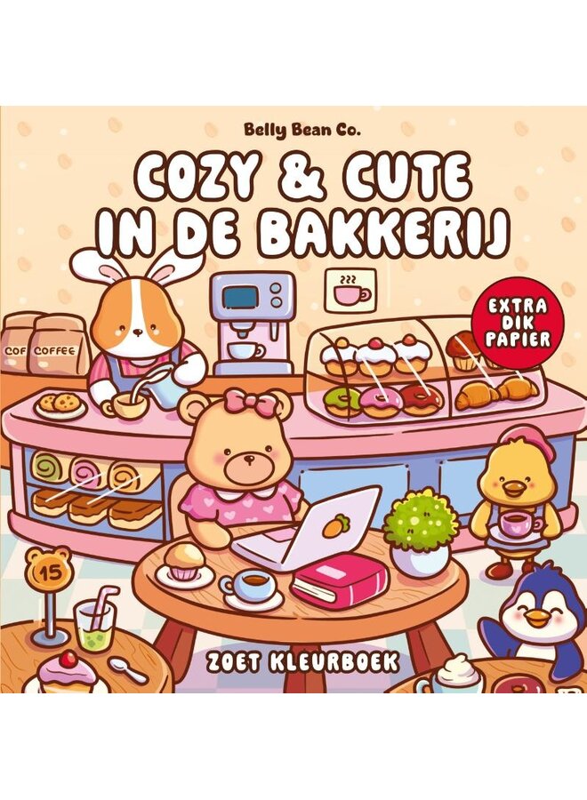 Cozy & cute in de bakkerij - Zoet kleurboek