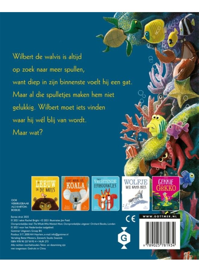 Gottmer - Rachel Bright - Walvis wilde meer (karton)