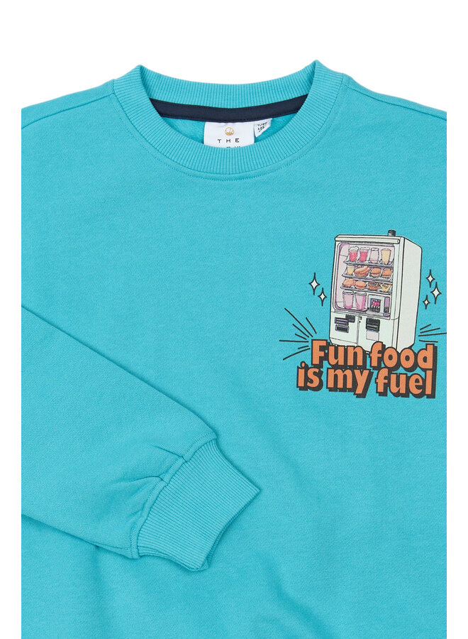 The New - Santos oversized sweatshirt - Maui blue