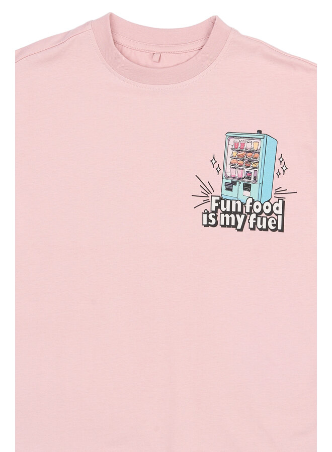 The New - Snack oversized tee - Silver pink