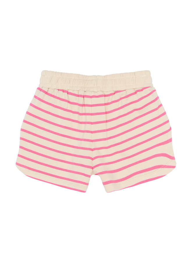 The New - Shannon shorts - Carmine rose striped