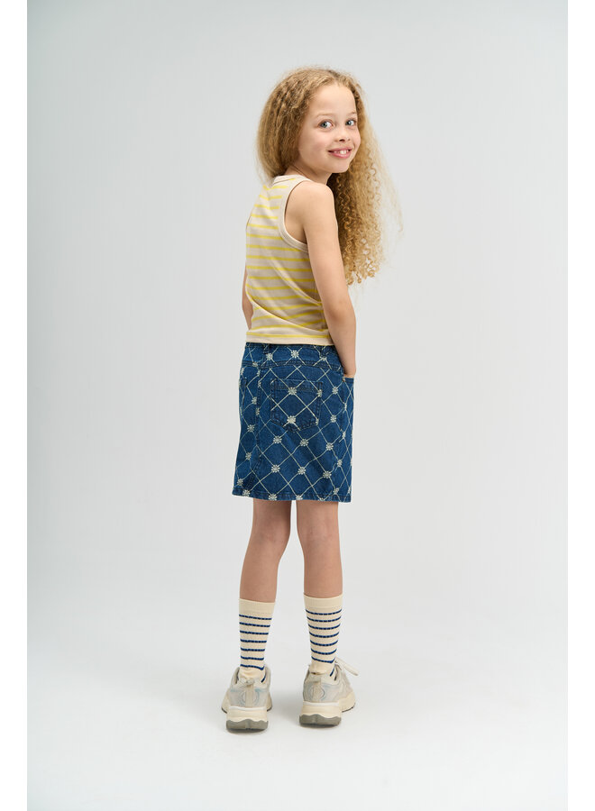 The New - Shannon short top - Acacia striped