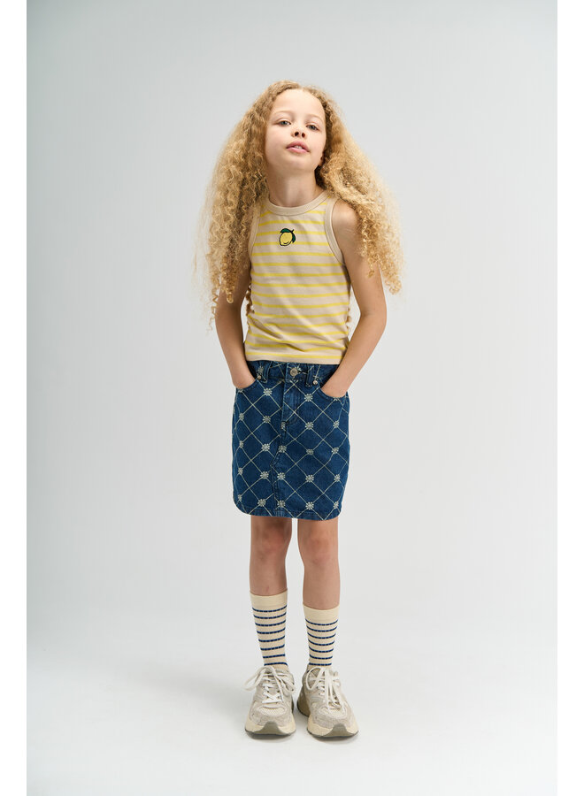 The New - Shannon short top - Acacia striped