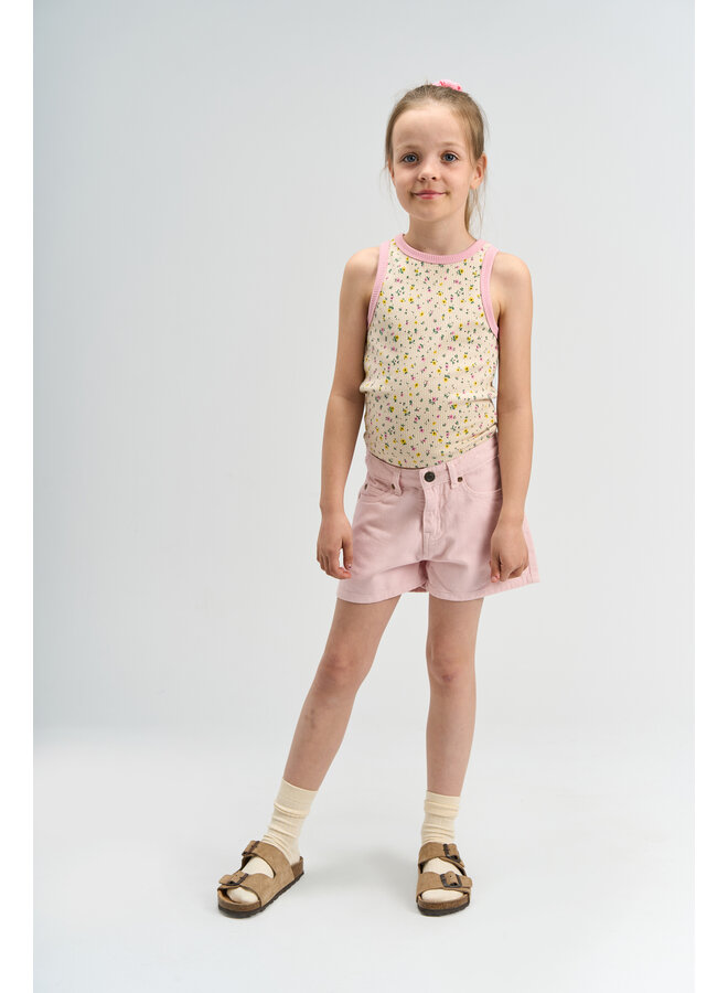 The New - Samantha denim shorts - Light lilac