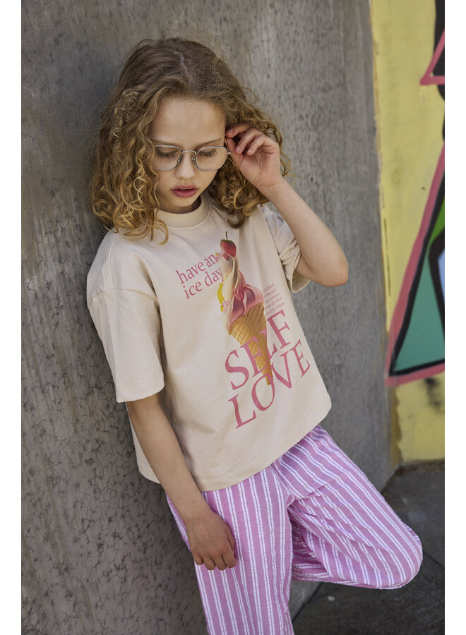 The New - Suzan oversized tee - Gardenia