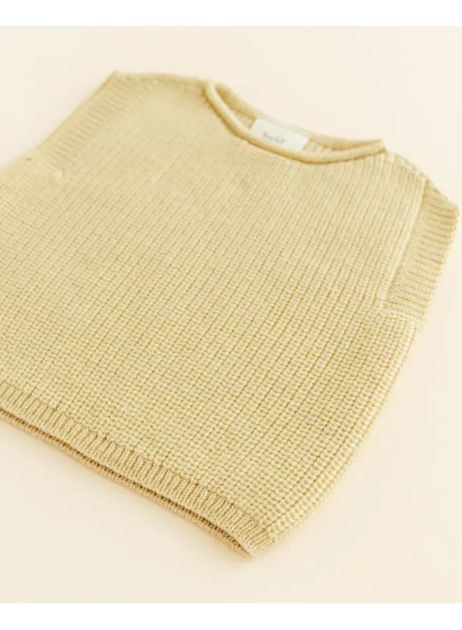 Hvid - Vest harvey baby – Light yellow