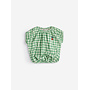 Bobo Choses - Pixel sugar beet vichy woven blouse - Green