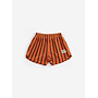 Bobo Choses - Striped brick terry cloth shorts - Orange