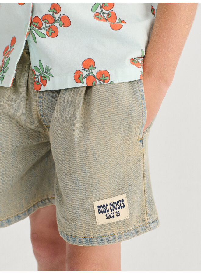 Bobo Choses since 09 denim bermuda shorts - Prussian blue
