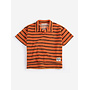 Bobo Choses - Striped brick terry cloth polo - Orange